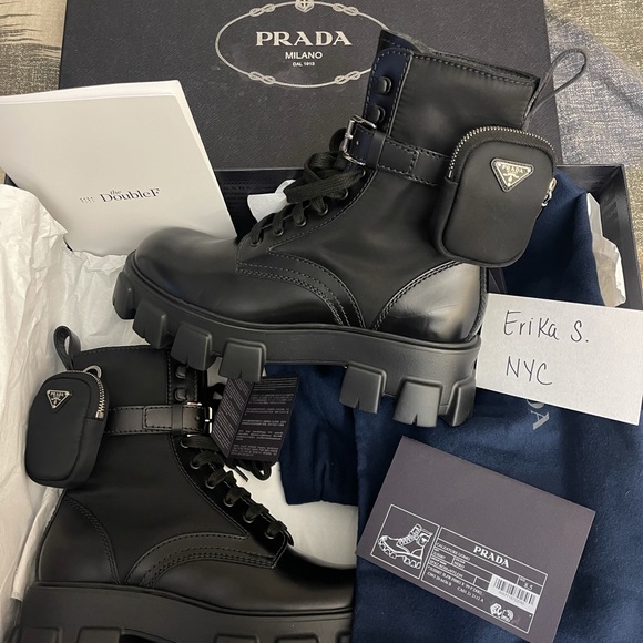 Monolith leather and nylon fabric boots - Picture 4 of 8